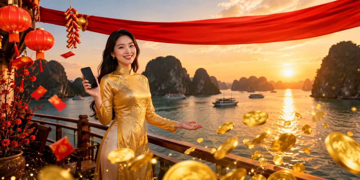 Người dùng ở Hạ Long xem trò chơi mobile trong không gian giải trí